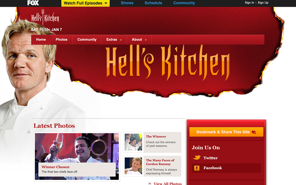 Hells Kitchen Web Site